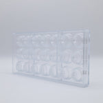 Chocolate World Cylinder with Gravure Polycarbonate Chocolate Mold – 1.10 in diameter x 0.87 in, 21 Cavities