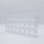 Chocolate World BE Tjokolate Polycarbonate Chocolate Mold – ~1.97 x 1.18 x 0.31 in, 15 Cavities