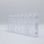 Chocolate World Smooth Egg 33mm Polycarbonate Chocolate Mold – 1.30 in diameter x 0.87 in, 32 Cavities