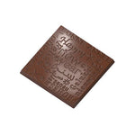 Chocolate World Caraque New Year Polycarbonate Chocolate Mold – 1.30 x 1.30 x 0.12 in, 18 Cavities
