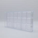 Chocolate World Caraque New Year Polycarbonate Chocolate Mold – 1.30 x 1.30 x 0.12 in, 18 Cavities