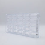 Chocolate World Buche Line Polycarbonate Chocolate Mold by Ernst Knam – 4.53 x 0.94 x 0.59 in, 12 Cavities