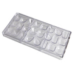 Chocolate World Gems (4 Figure Assortment) Polycarbonate Chocolate Mold – 1.30 x 0.94 x 0.59 in, 24 Cavities