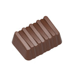 Chocolate World Praline Steps Polycarbonate Chocolate Mold – 1.34 x 0.94 x 0.47 in, 21 Cavities