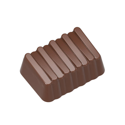Chocolate World Praline Steps Polycarbonate Chocolate Mold – 1.34 x 0.94 x 0.47 in, 21 Cavities