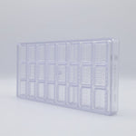 Chocolate World Praline Steps Polycarbonate Chocolate Mold – 1.34 x 0.94 x 0.47 in, 21 Cavities