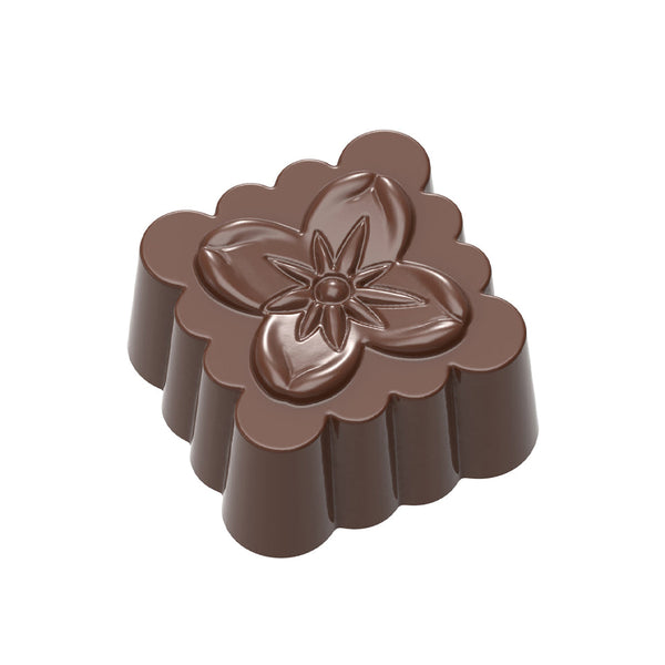 Chocolate World Jeffery Koo Polycarbonate Chocolate Mold by Jeffery Koo – ~1.18 x 1.18 x 0.71 in, 21 Cavities