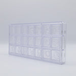 Chocolate World Christmas Caraque (7 Figures) Polycarbonate Chocolate Mold – ~1.18 x 1.18 x 0.20 in, 21 Cavities