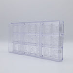 Chocolate World Christmas Caraque (7 Figures) Polycarbonate Chocolate Mold – ~1.18 x 1.18 x 0.20 in, 21 Cavities