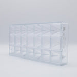 Chocolate World Pyramid Smooth Polycarbonate Chocolate Mold – 1.18 x 1.18 x 0.98 in, 21 Cavities