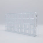Chocolate World Structura 2 Wood Polycarbonate Chocolate Mold – ~1.18 x 0.98 x 0.59 in, 21 Cavities