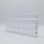 Chocolate World Structura 2 Wood Polycarbonate Chocolate Mold – ~1.18 x 0.98 x 0.59 in, 21 Cavities