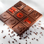 Chocolate World Square Tablet 'Chocolate' Polycarbonate Chocolate Mold – 2.36 x 1.57 x 0.28 in, 12 Cavities
