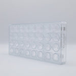 Chocolate World Cylinder Polycarbonate Chocolate Mold – 0.89 in diameter x 0.79 in, 24 Cavities