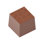 Chocolate World Cube 'Chocolate' Polycarbonate Chocolate Mold – 0.91 x 0.91 x 0.79 in, 24 Cavities