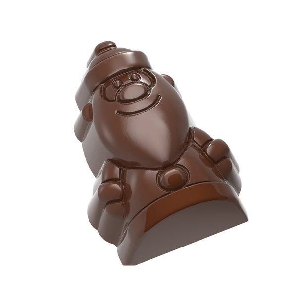 Chocolate World Santa Claus Polycarbonate Chocolate Mold – ~2.17 x 3.54 x 1.18 in, 6 Cavities