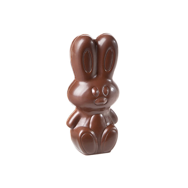 Chocolate World Modern Rabbit 99.5mm Polycarbonate Chocolate Mold – Book-Match Double Mold, 2 Cavities