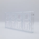 Chocolate World Modern Rabbit 99.5mm Polycarbonate Chocolate Mold – Book-Match Double Mold, 2 Cavities