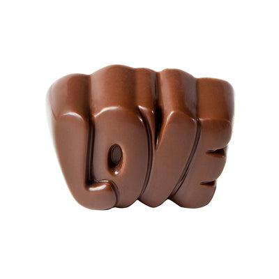 Chocolate World 'Love' Praline Polycarbonate Chocolate Mold – 1.30 x 1.12 x 0.59 in, 24 Cavities