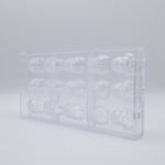 Chocolate World The Big Five (5 Figures Assortment) Polycarbonate Chocolate Mold – ~1.57 x 1.18 x 0.39 in, 20 Cavities