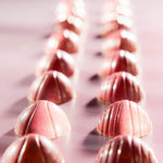 Chocolate World Half Sphere Striped Ø26.5mm Polycarbonate Chocolate Mold – 1.04 in diameter x 0.55 in, 24 Cavities