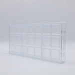 Chocolate World Caraque Sherazade Polycarbonate Chocolate Mold – ~3.15 x 1.97 x 0.20 in, 8 Cavities