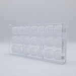 Chocolate World Ornament Round Polycarbonate Chocolate Mold – 1.20 in diameter x 0.75 in, 21 Cavities