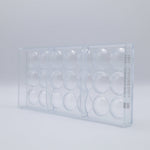 Chocolate World Lens Polycarbonate Chocolate Mold by Frank Haasnoot – ~1.57 x 0.98 x 0.47 in, 21 Cavities