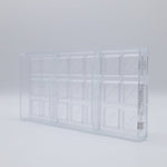 Chocolate World Caraque 'Thank You' Polycarbonate Chocolate Mold – ~1.57 x 1.18 x 0.20 in, 18 Cavities