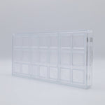 Chocolate World Caraque 'Thank You' Polycarbonate Chocolate Mold – ~1.57 x 1.18 x 0.20 in, 18 Cavities
