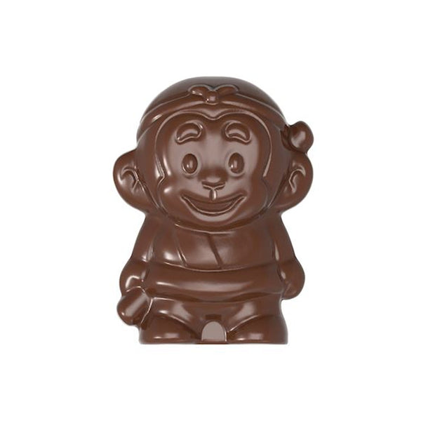 Chocolate World Monkey SunWuKong Polycarbonate Chocolate Mold – 1.77 x 1.46 x 0.59 in, 6 Cavities