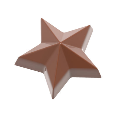 Chocolate World Star Polycarbonate Chocolate Mold – 1.67 x 1.75 x 0.69 in, 14 Cavities