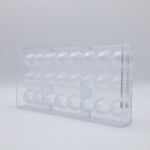 Chocolate World American Truffle Polycarbonate Chocolate Mold – 1.00 in diameter x 0.89 in, 24 Cavities