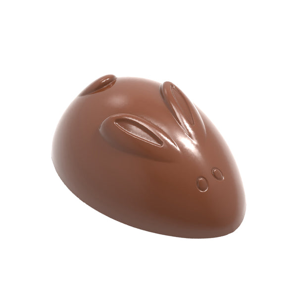 Chocolate World Rabbit Abstract Polycarbonate Chocolate Mold – 2.05 x 1.40 x 0.77 in, 12 Cavities