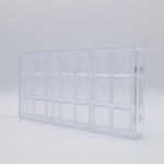 Chocolate World Space Alphabet Polycarbonate Chocolate Mold – 1.20 x 1.20 x 0.22 in, 26 Cavities
