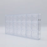 Chocolate World Caraque Cocoa Bean Polycarbonate Chocolate Mold – 1.89 x 1.02 x 0.20 in, 24 Cavities