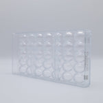 Chocolate World Egg Facet 29mm Polycarbonate Chocolate Mold – 1.14 x 0.77 x 0.55 in, 32 Cavities