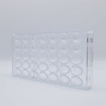 Chocolate World Egg Facet 29mm Polycarbonate Chocolate Mold – 1.14 x 0.77 x 0.55 in, 32 Cavities