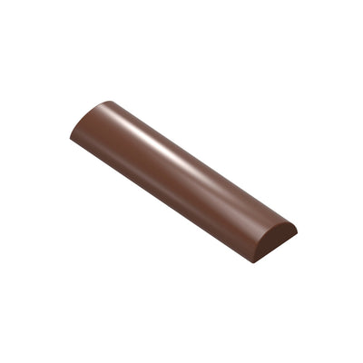 Chocolate World Buche Smooth Polycarbonate Chocolate Mold – 4.45 x 1.10 x 0.43 in, 7 Cavities