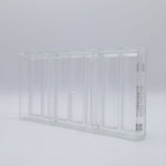 Chocolate World Buche Smooth Polycarbonate Chocolate Mold – 4.45 x 1.10 x 0.43 in, 7 Cavities