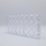 Chocolate World Heart Facet Double Polycarbonate Chocolate Mold – Recto/Verso Double Mold, 8 Complete 3D Hearts