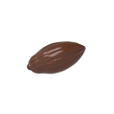 Chocolate World Mini Cocoa Bean Polycarbonate Chocolate Mold – 1.26 x 0.73 x 0.43 in, 35 Cavities