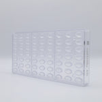 Chocolate World Mini Cocoa Bean Polycarbonate Chocolate Mold – 1.26 x 0.73 x 0.43 in, 35 Cavities
