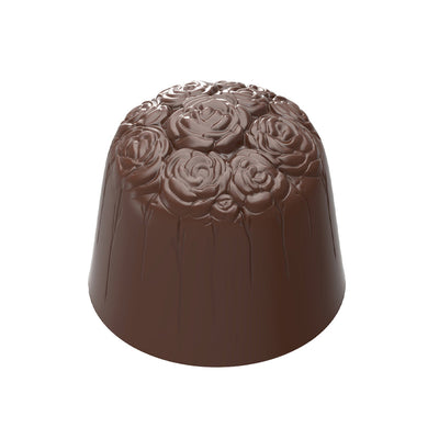 Chocolate World Roses Polycarbonate Chocolate Mold – ~1.38 x 1.38 x 0.79 in, 18 Cavities