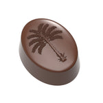 Chocolate World Praline Palm-Tree Polycarbonate Chocolate Mold – 1.38 x 1.04 x 0.57 in, 21 Cavities