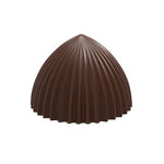 Chocolate World Melo Cake Pleated Polycarbonate Chocolate Mold – 1.24 in diameter x 0.57 in, 24 Cavities