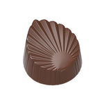 Chocolate World Leaf Pleated Polycarbonate Chocolate Mold – ~1.57 x 0.98 x 0.39 in, 21 Cavities