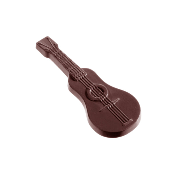 Chocolate World Guitar Polycarbonate Chocolate Mold – 2.20 x 0.98 x 0.57 in, 12 Cavities