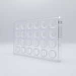 Chocolate World Imperador Polycarbonate Chocolate Mold – 1.14 in diameter x 0.71 in, 21 Cavities