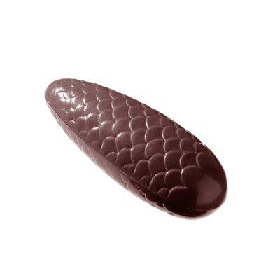 Chocolate World Pine Cone Polycarbonate Chocolate Mold – ~1.38 x 0.98 x 0.79 in, 21 Cavities